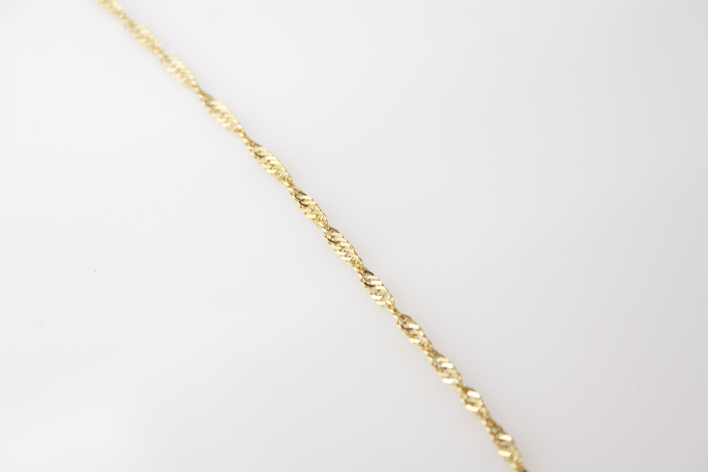 14K Yellow Gold 18" Rope Chain with Pendant