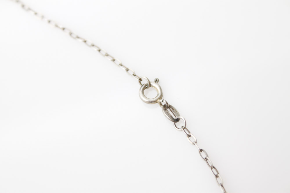 Two Sterling Necklaces with Pendants