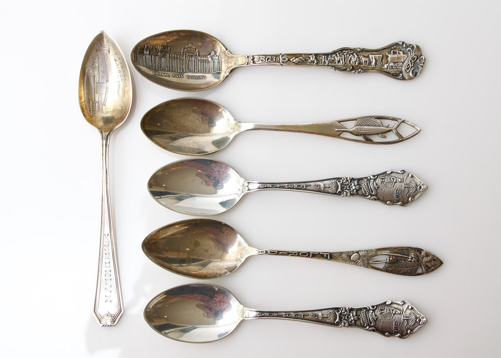 Sterling Silver Commemorative Spoons