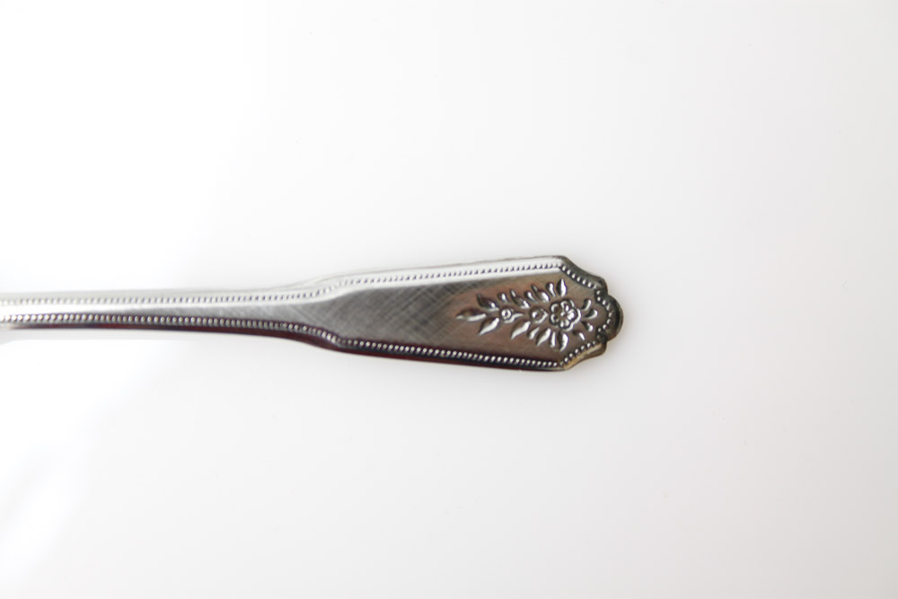 Native American Sterling Fork and Stainless Infant Serving Set