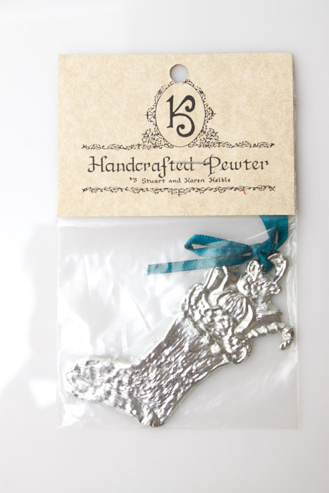 Two Pewter Ornaments