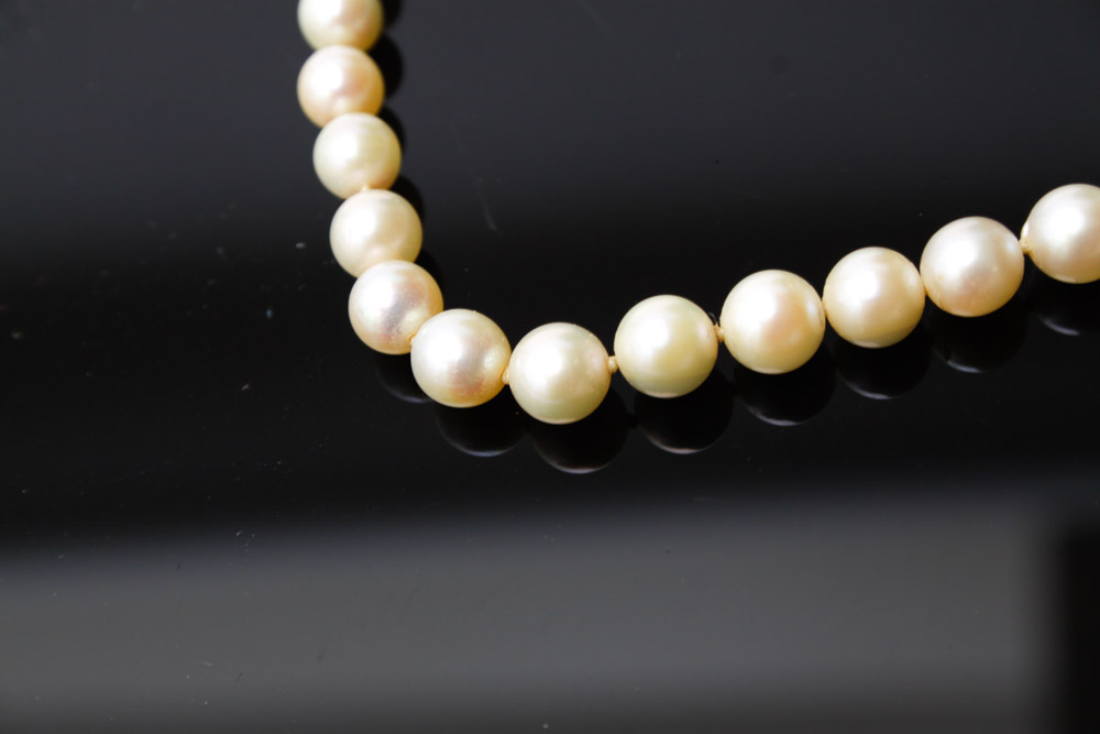 Cultured Pearl Necklace and Earrings