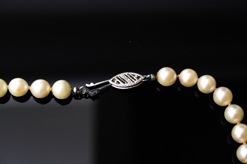 Cultured Pearl Necklace and Earrings