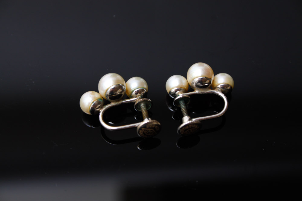 Cultured Pearl Necklace and Earrings