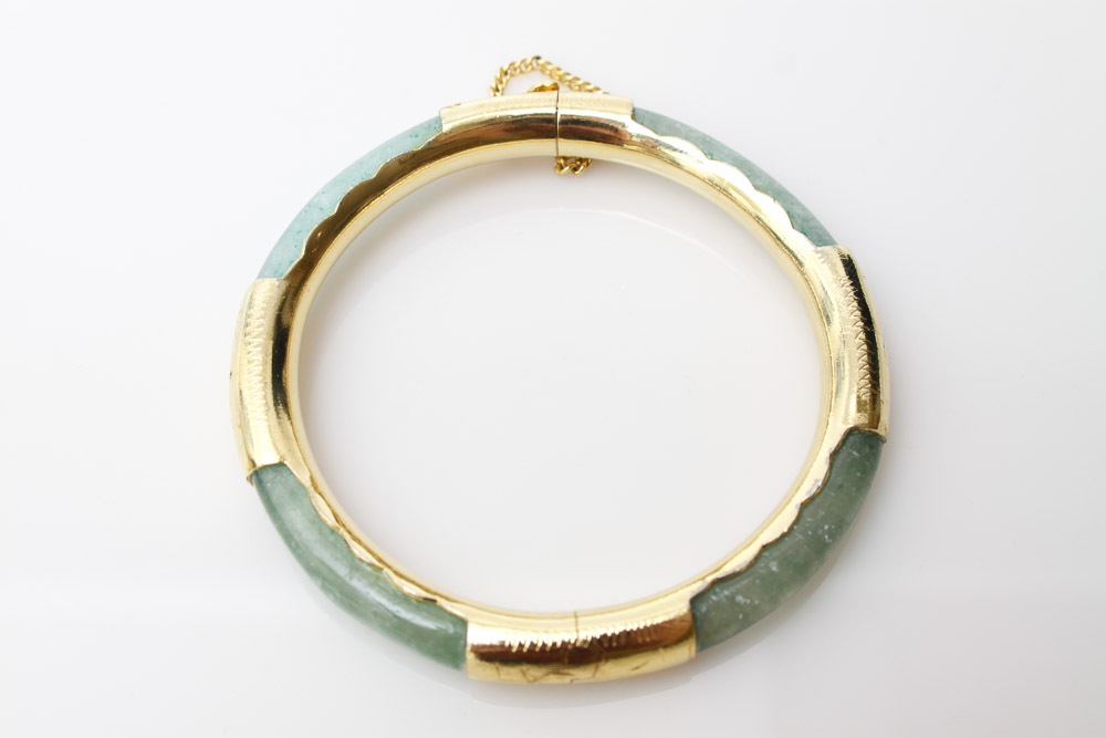 East Asian Style Bangle, Ring and Brooch
