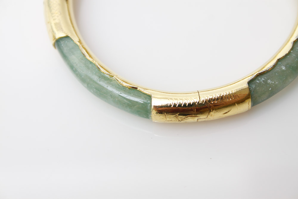 East Asian Style Bangle, Ring and Brooch