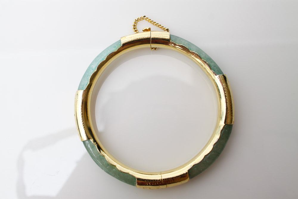 East Asian Style Bangle, Ring and Brooch