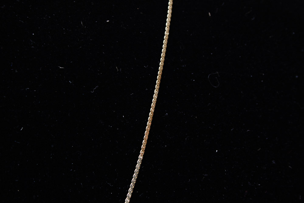 14K Gold and Diamond Serpentine Link Necklace