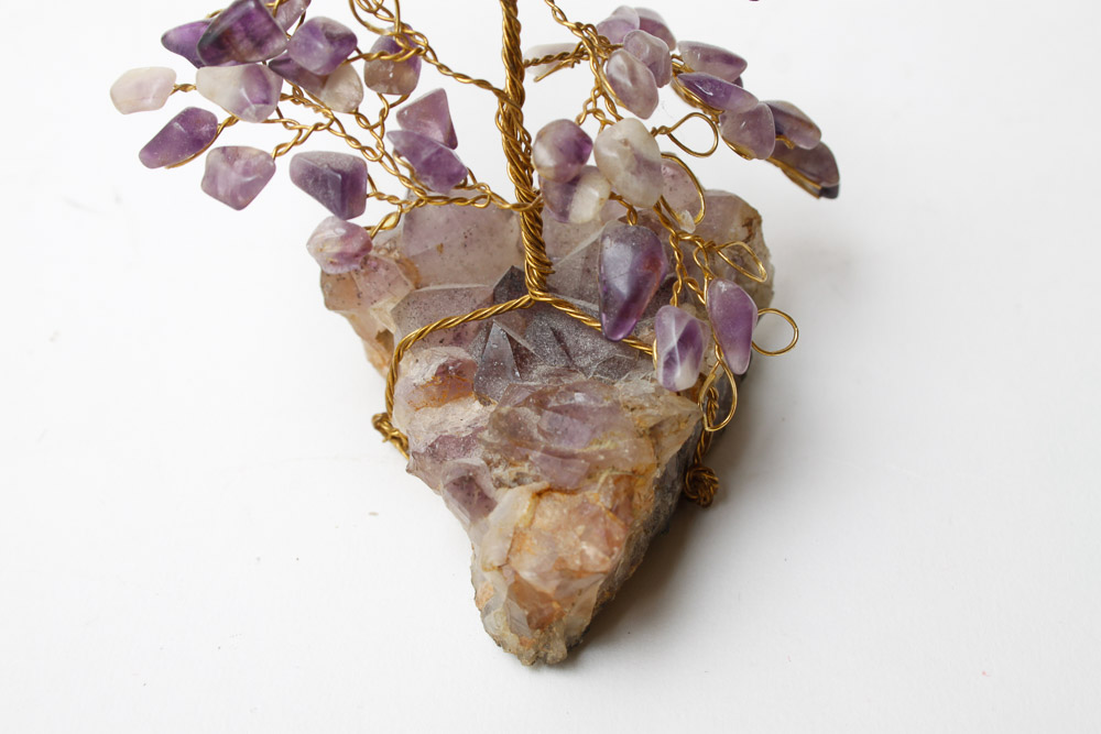 Marble Eggs and Amethyst Tree