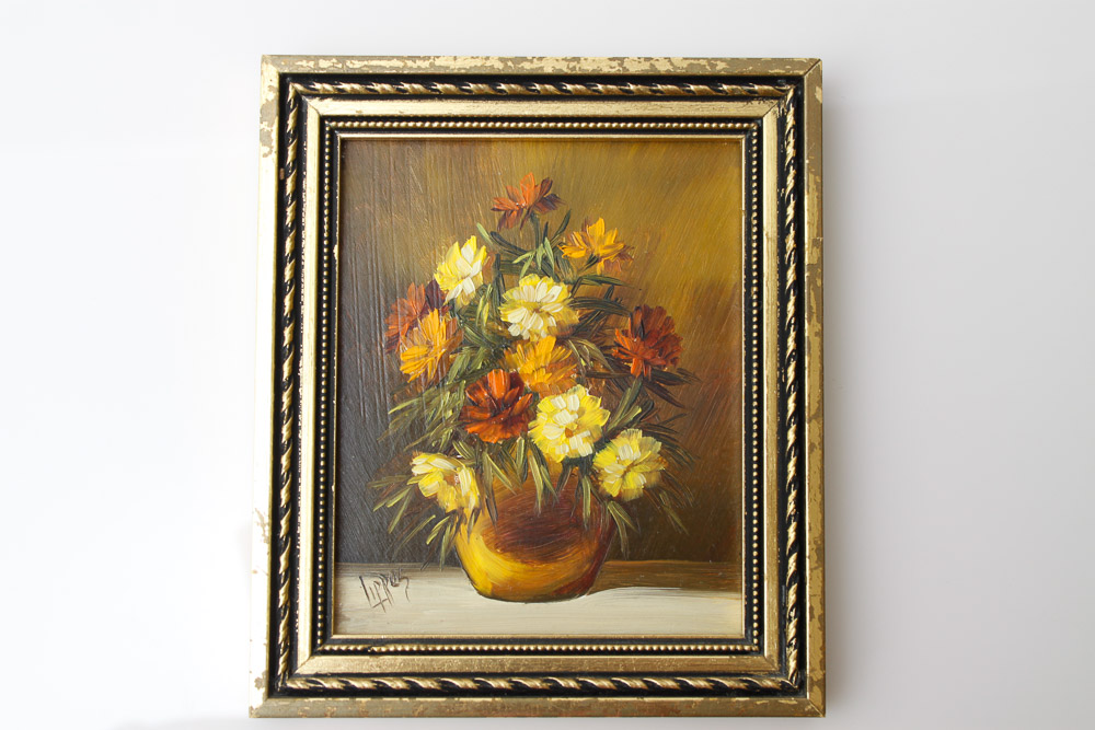 Original Signed Miniature Oil Painting