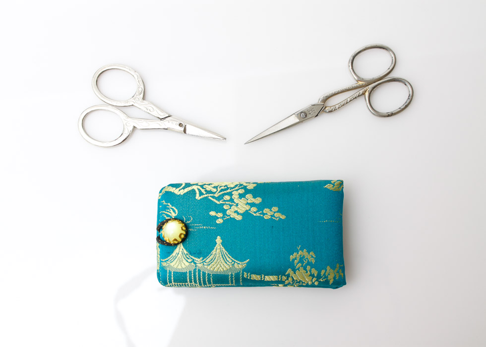 Vintage Embroidery Scissors and a Sewing Kit