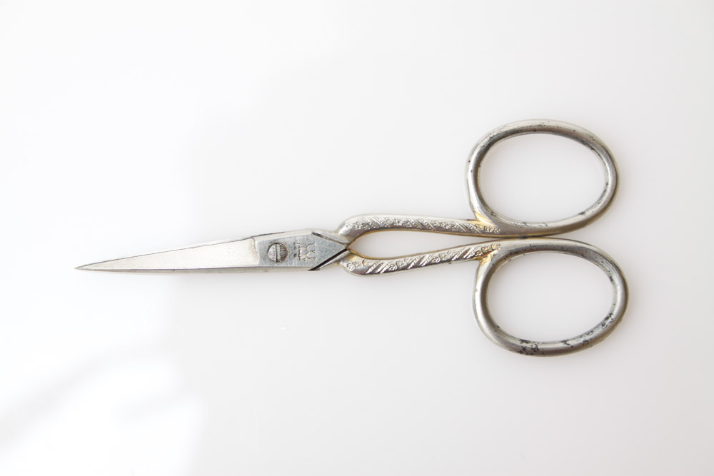 Vintage Embroidery Scissors and a Sewing Kit