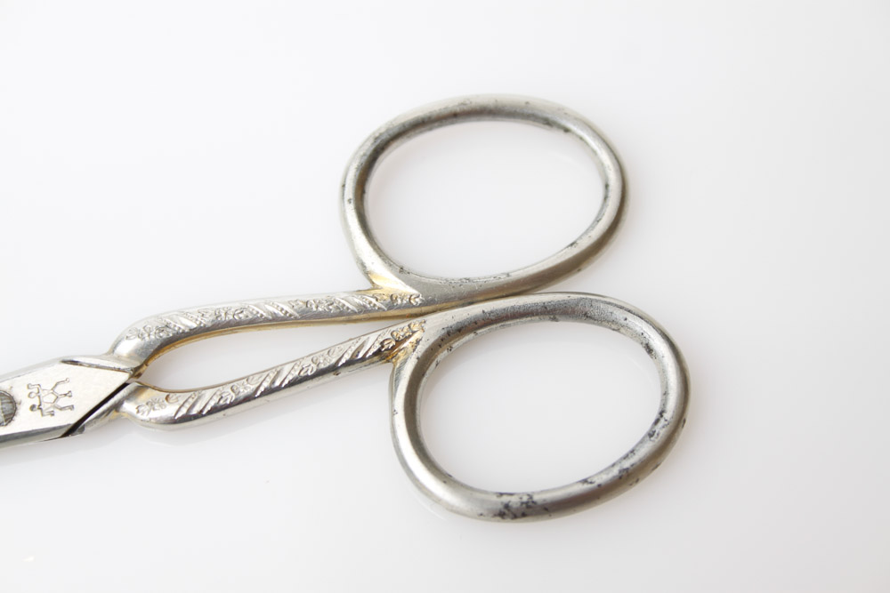 Vintage Embroidery Scissors and a Sewing Kit