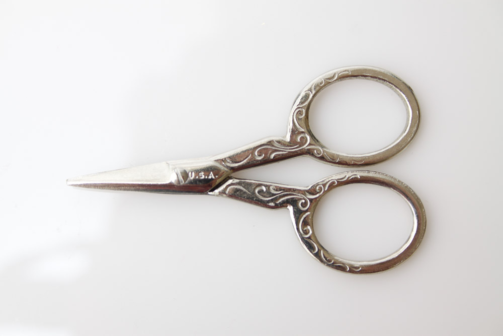 Vintage Embroidery Scissors and a Sewing Kit