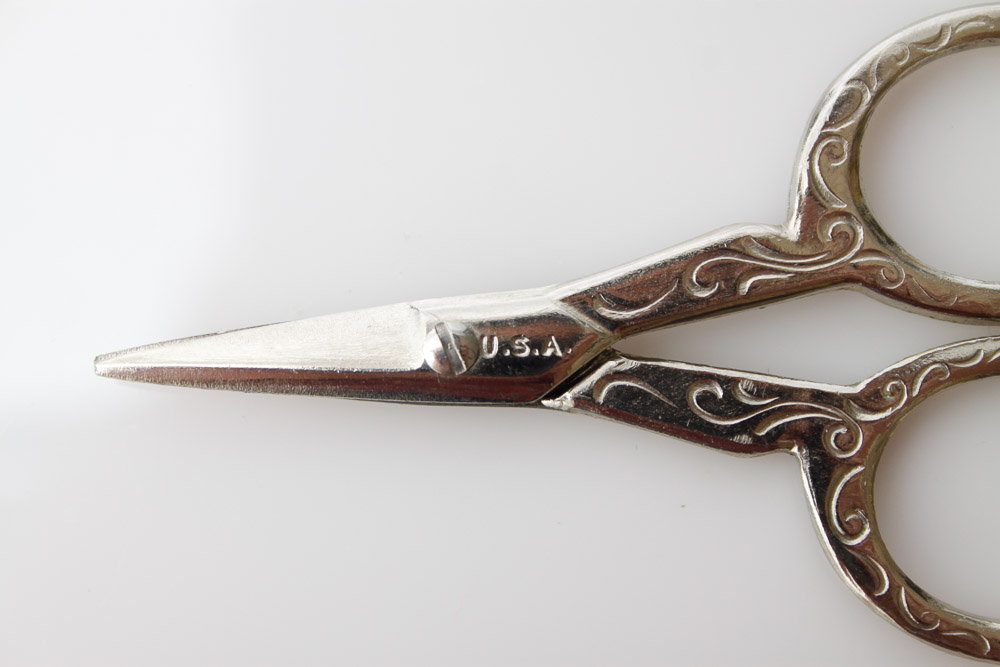 Vintage Embroidery Scissors and a Sewing Kit