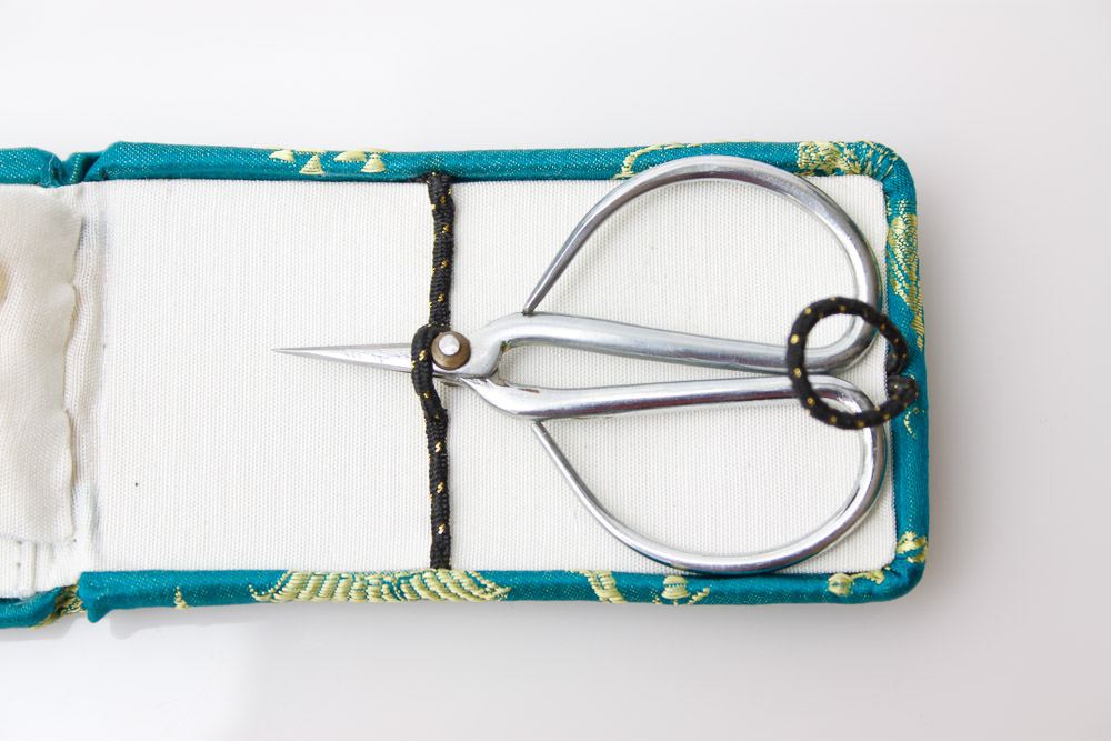 Vintage Embroidery Scissors and a Sewing Kit