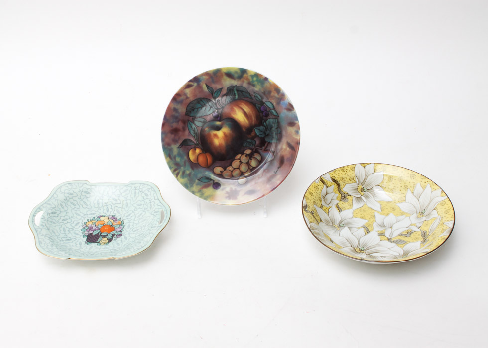 Trio of Decorative Ceramic Dishes