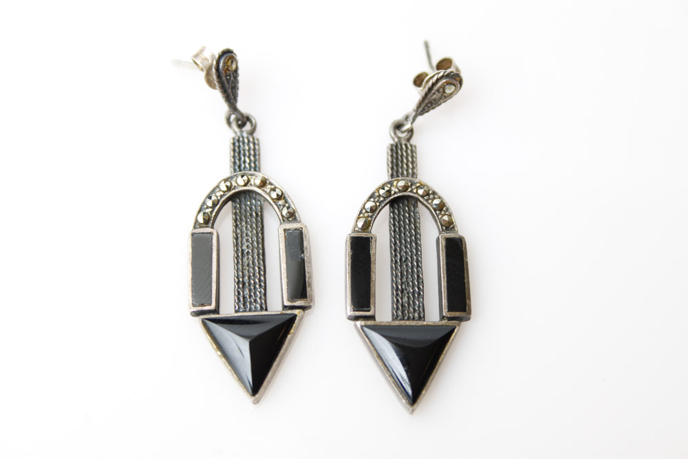 Sterling Earrings and Brooch