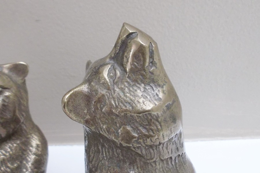 Brass Bear Bookends
