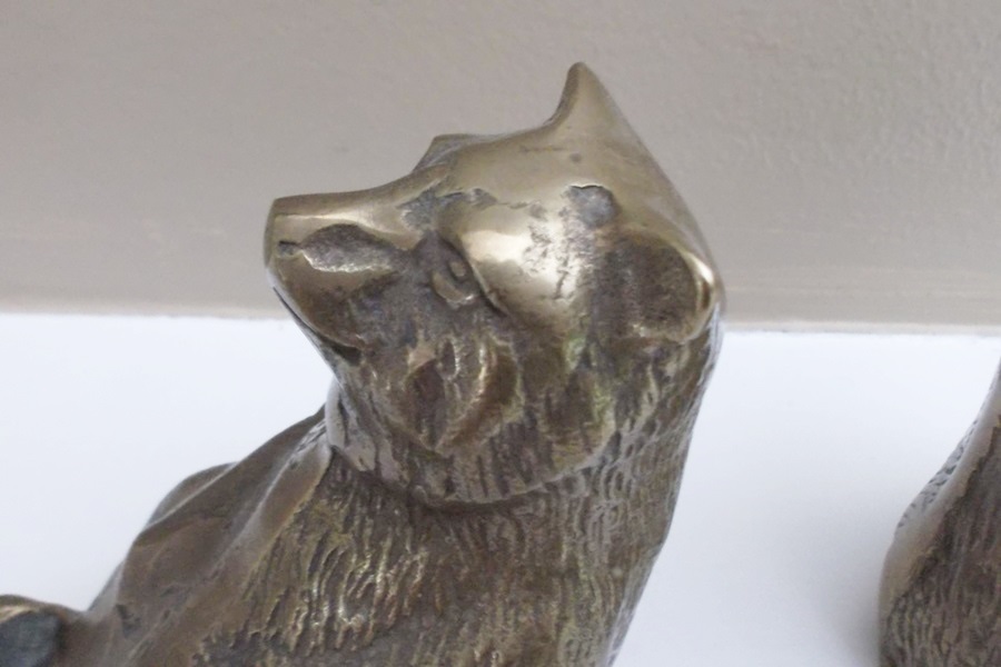 Brass Bear Bookends