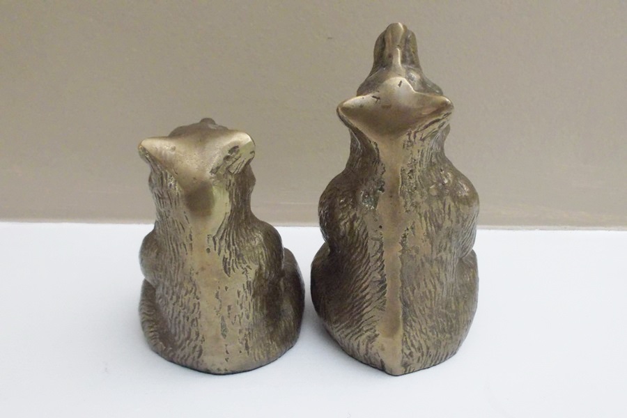 Brass Bear Bookends