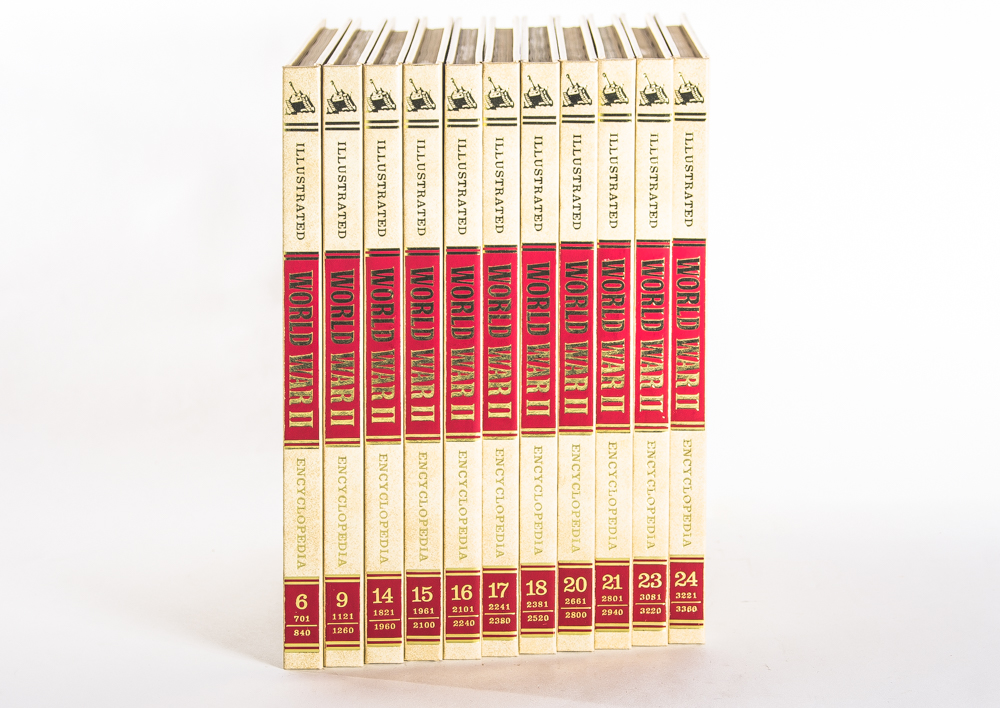 Vintage WWII Illustrated Encyclopedia Set