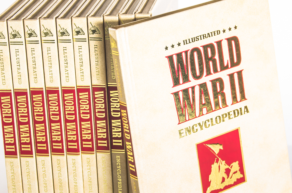 Vintage WWII Illustrated Encyclopedia Set