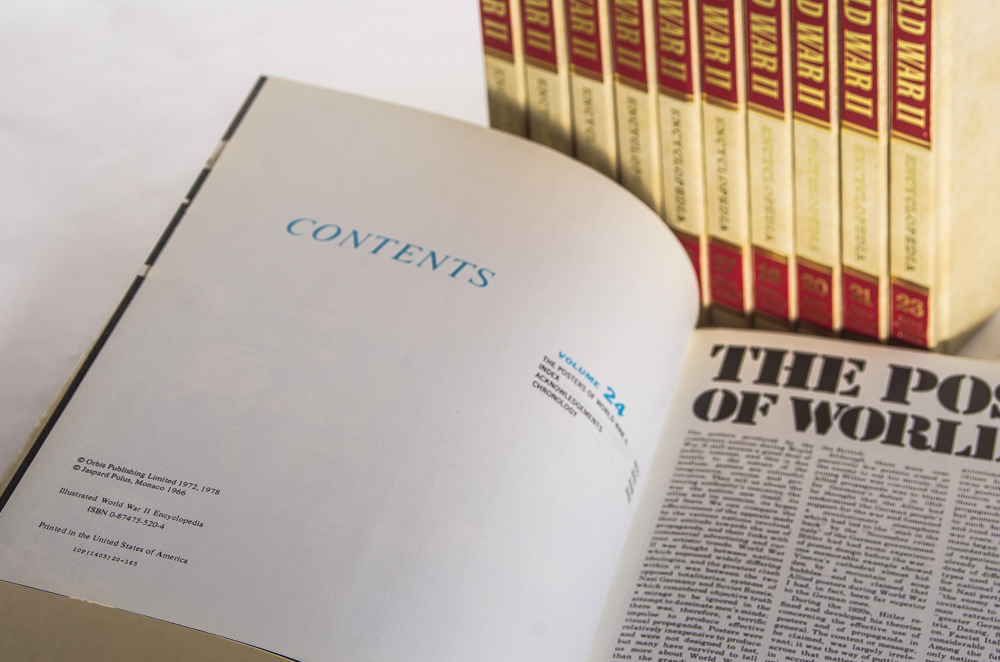 Vintage WWII Illustrated Encyclopedia Set