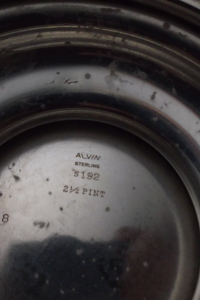 Alvin "Georgian" Five-Piece Sterling Silver Service with Tray