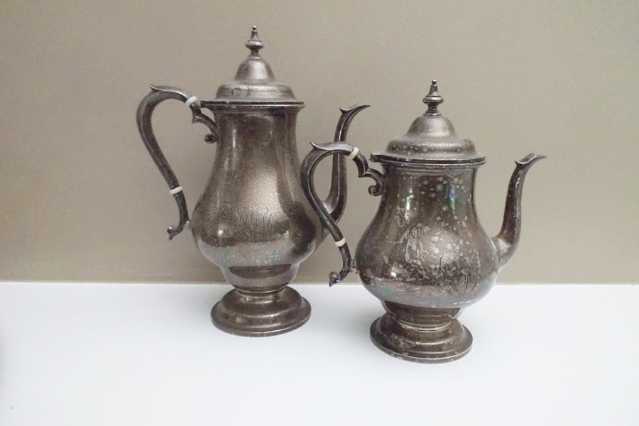 Alvin "Georgian" Five-Piece Sterling Silver Service with Tray