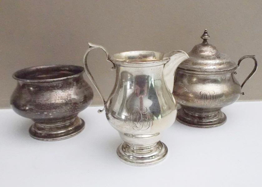 Alvin "Georgian" Five-Piece Sterling Silver Service with Tray