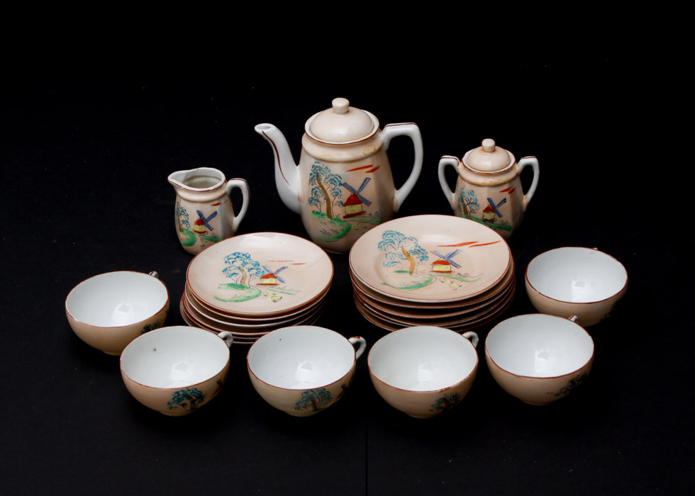 Hand Painted Japanese Tea Set