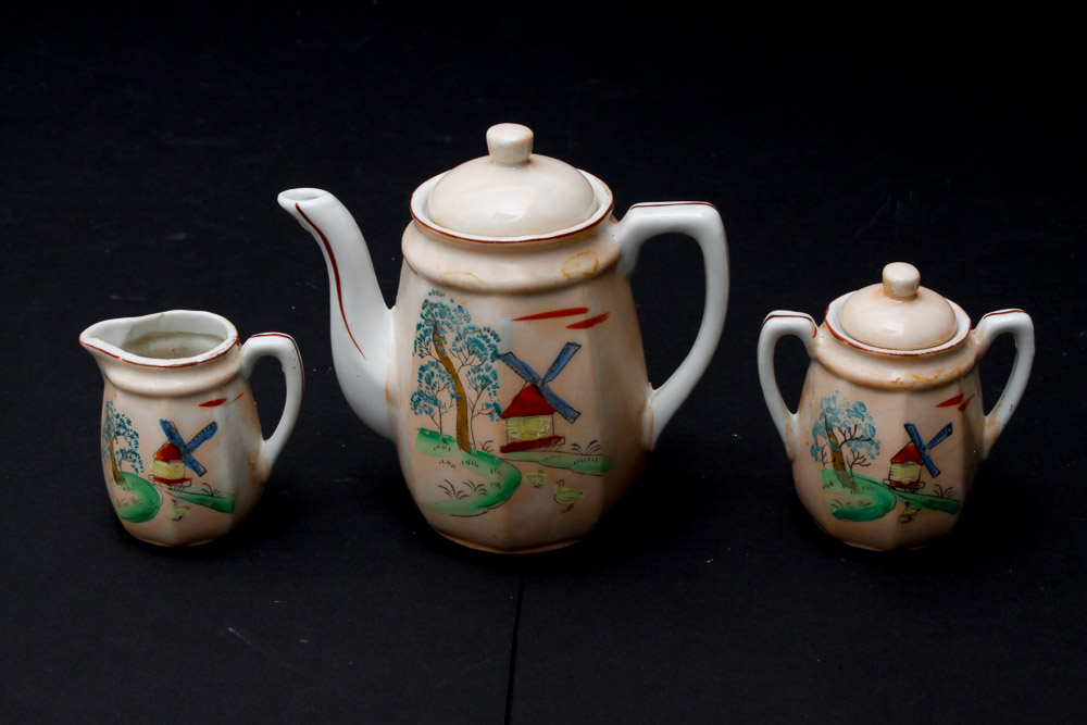Hand Painted Japanese Tea Set