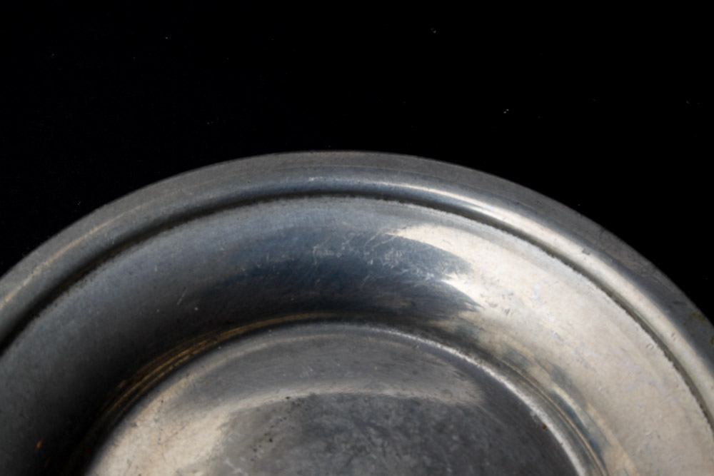 Sterling Capped Shakers and Pewter Serving Dishes