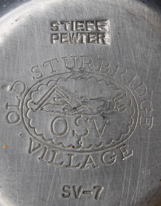 Sterling Capped Shakers and Pewter Serving Dishes