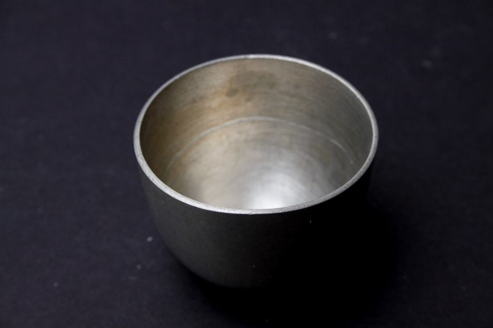 Sterling Capped Shakers and Pewter Serving Dishes