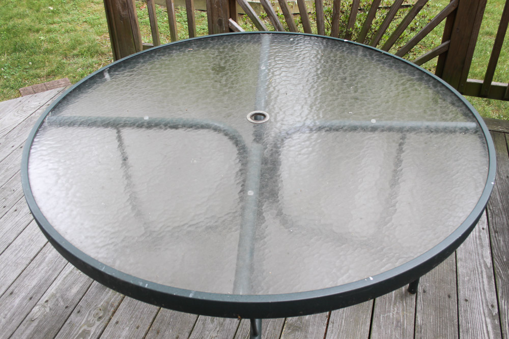 Green Metal Patio Table Set