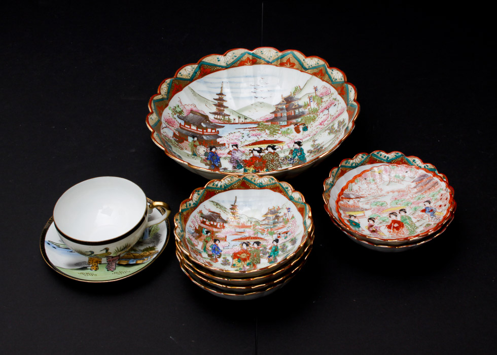 Head Painted Japanese Ceramics