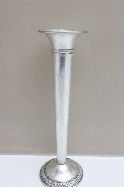 Pair of Sterling Silver Empire Style Bud Vases