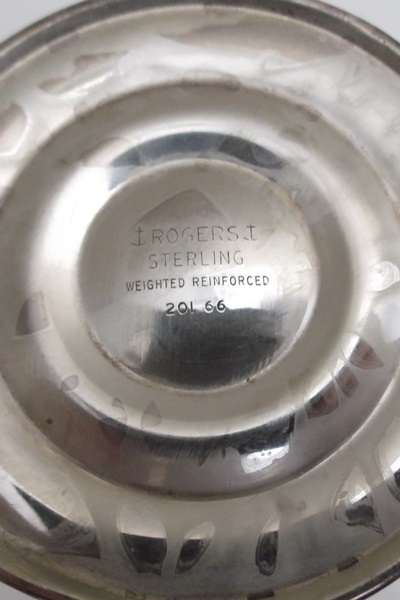 Pair of Sterling Silver Empire Style Bud Vases