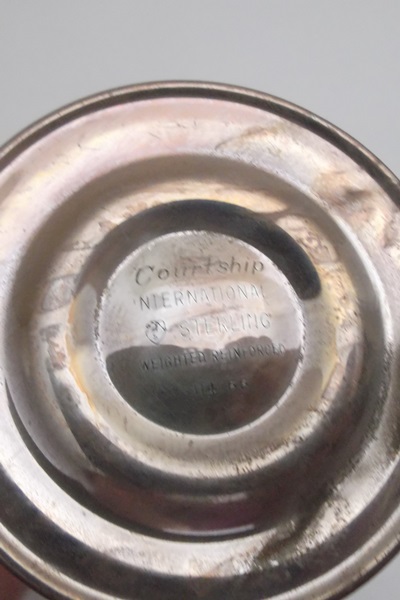 Pair of Sterling Silver Empire Style Bud Vases