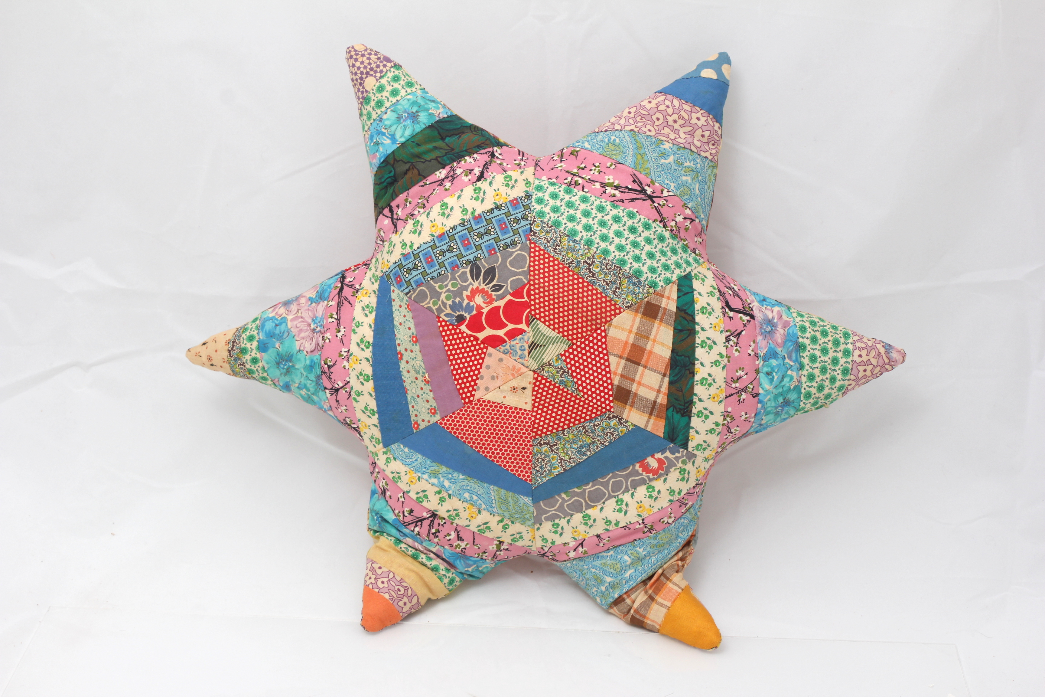 Vintage Craft Supplies and Crocheted Afghan