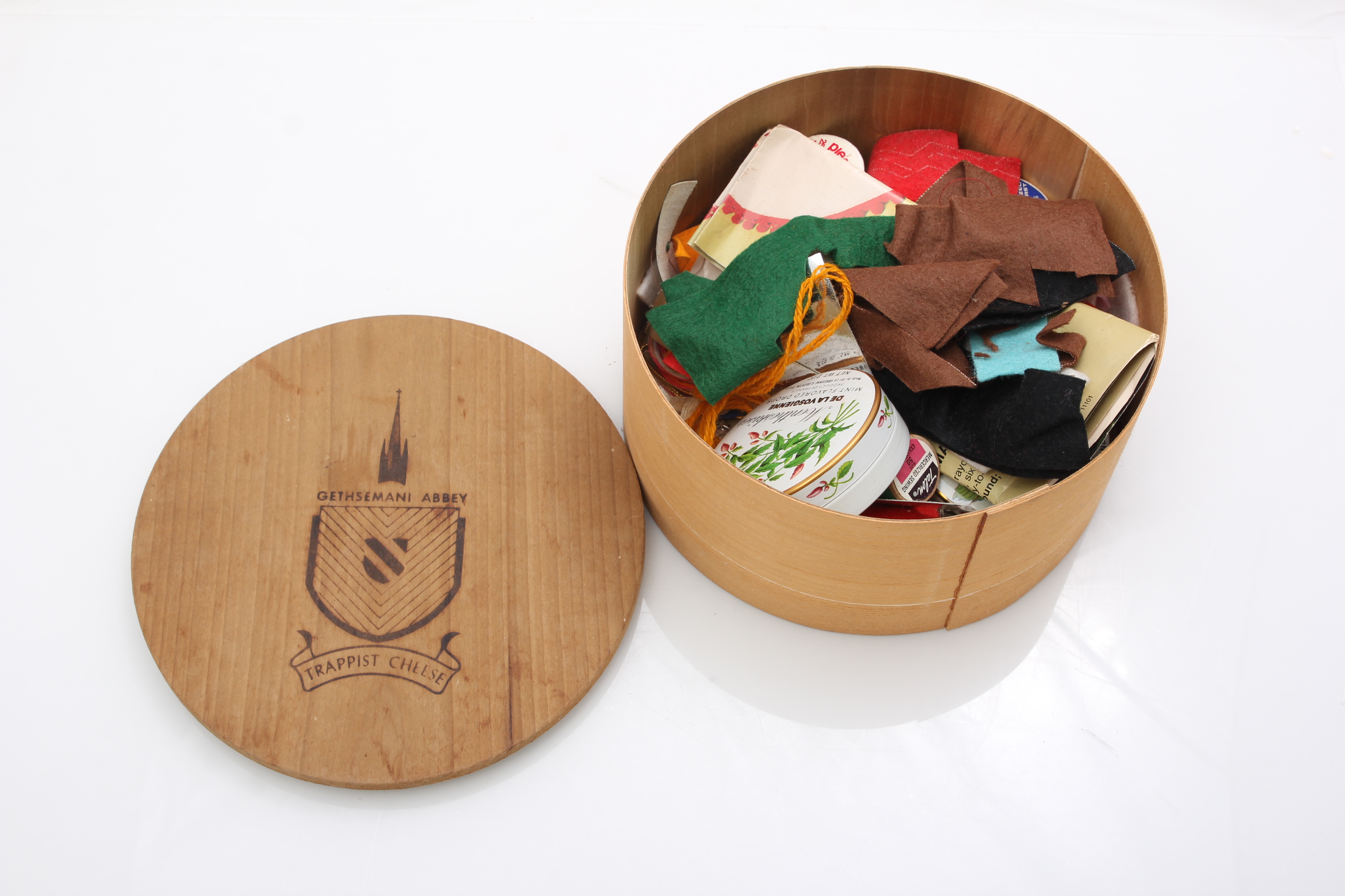 Vintage Craft Supplies and Crocheted Afghan