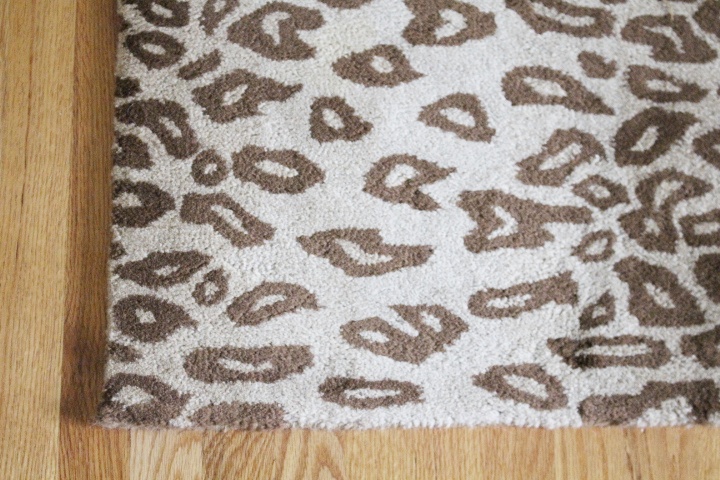 Pottery Barn 9' x 12' Brown Cheetah Rug Gold