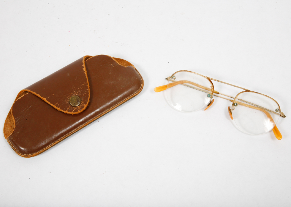 Vintage Glasses, Purse, Hair Trimmer, and Lighters