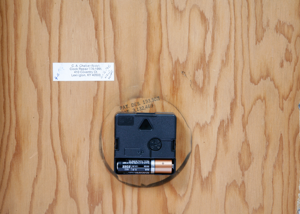 Embroidered Face Wall Clock in Frame