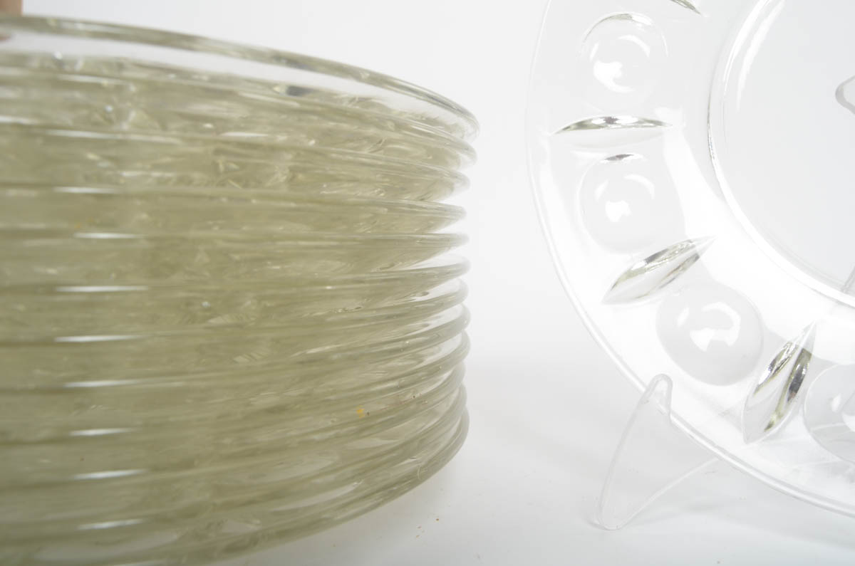 Collection of Glass Salad Plates