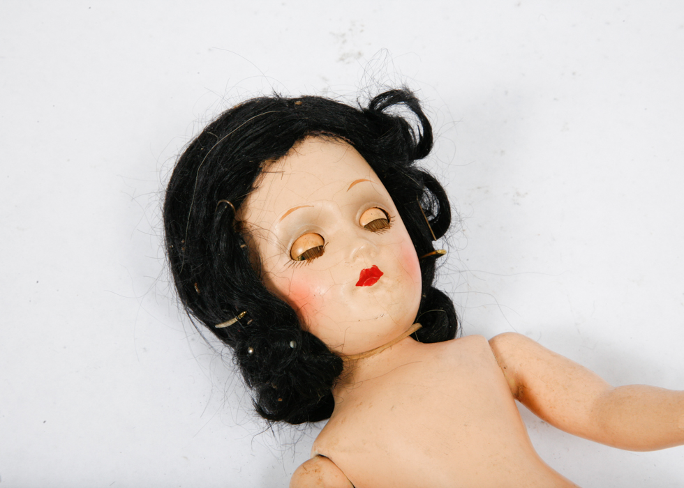 Vintage Dolls, Ladies Gloves, and Pencil Box