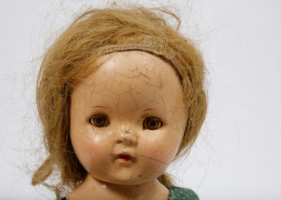 Vintage Dolls, Ladies Gloves, and Pencil Box