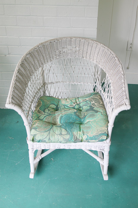 Two Wicker Rocking Chairs